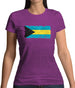 Bahamas, The Grunge Style Flag Womens T-Shirt