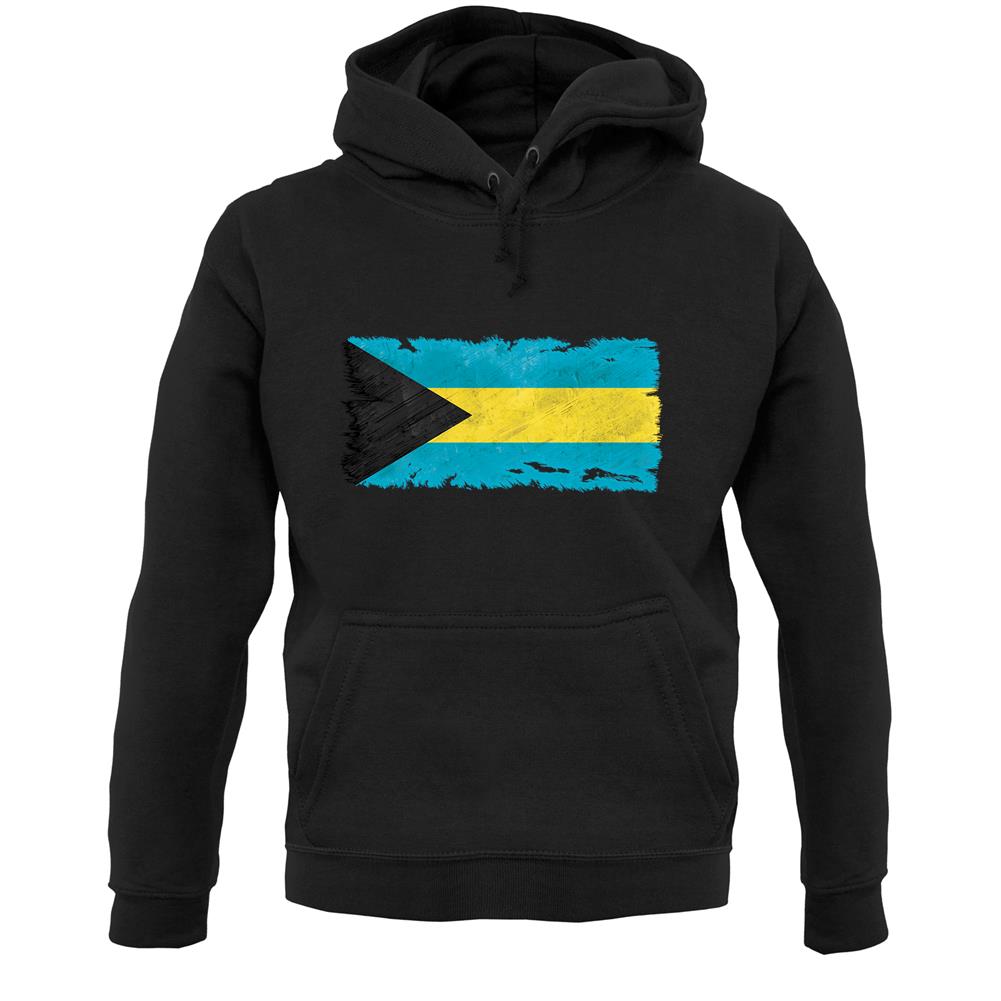 Bahamas, The Grunge Style Flag Unisex Hoodie