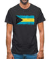Bahamas, The Grunge Style Flag Mens T-Shirt