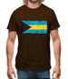 Bahamas, The Grunge Style Flag Mens T-Shirt