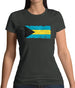 Bahamas, The Grunge Style Flag Womens T-Shirt
