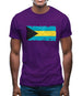 Bahamas, The Grunge Style Flag Mens T-Shirt