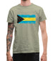 Bahamas, The Grunge Style Flag Mens T-Shirt