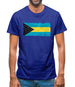 Bahamas, The Grunge Style Flag Mens T-Shirt