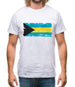 Bahamas, The Grunge Style Flag Mens T-Shirt