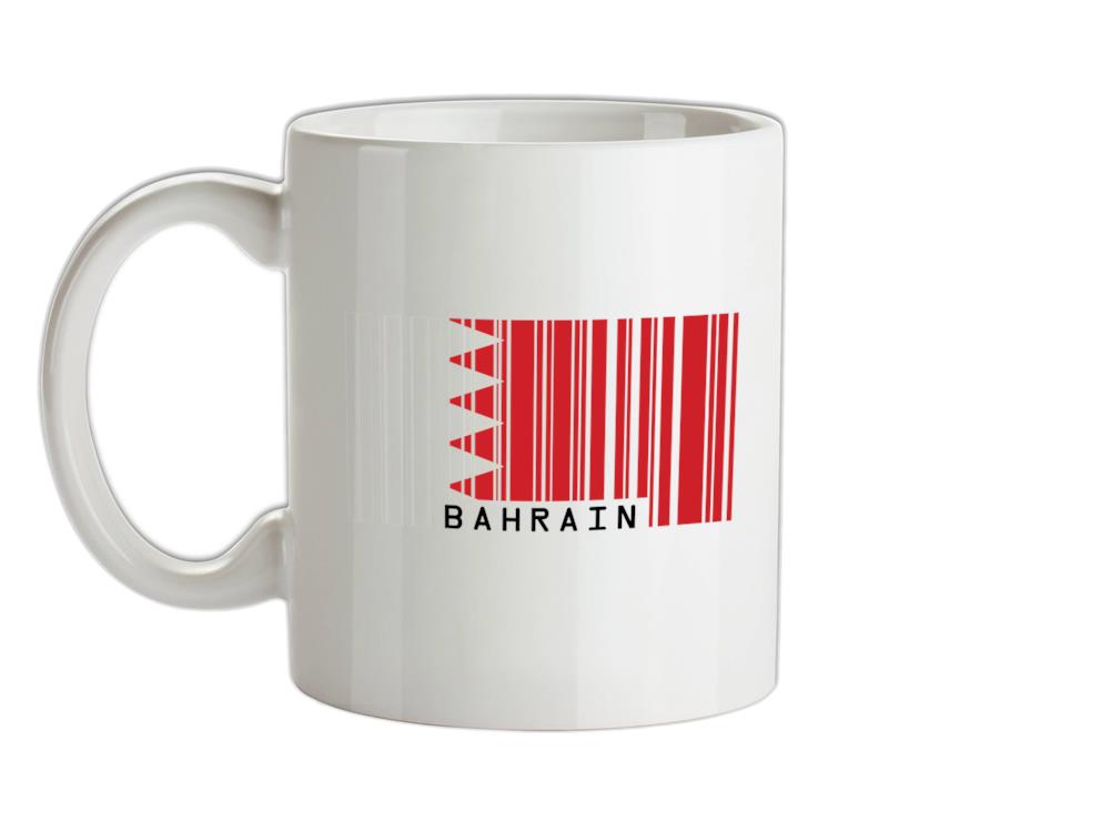 Bahrain Barcode Style Flag Ceramic Mug