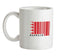Bahrain Barcode Style Flag Ceramic Mug