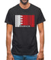 Bahrain Barcode Style Flag Mens T-Shirt