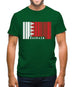 Bahrain Barcode Style Flag Mens T-Shirt