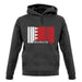 Bahrain Barcode Style Flag unisex hoodie