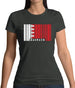 Bahrain Barcode Style Flag Womens T-Shirt