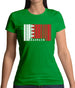 Bahrain Barcode Style Flag Womens T-Shirt