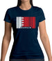 Bahrain Barcode Style Flag Womens T-Shirt