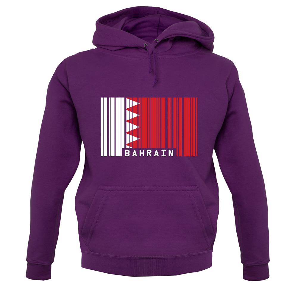 Bahrain Barcode Style Flag unisex hoodie