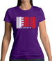 Bahrain Barcode Style Flag Womens T-Shirt