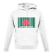 Bangladesh Barcode Style Flag unisex hoodie