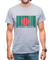 Bangladesh Barcode Style Flag Mens T-Shirt