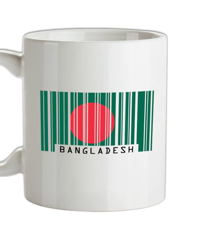 Bangladesh Barcode Style Flag Ceramic Mug