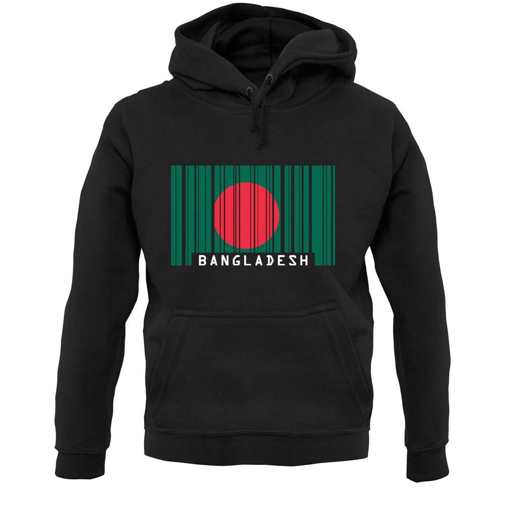 Bangladesh Barcode Style Flag Unisex Hoodie