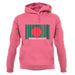 Bangladesh Barcode Style Flag unisex hoodie