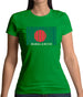 Bangladesh Barcode Style Flag Womens T-Shirt