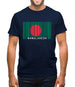 Bangladesh Barcode Style Flag Mens T-Shirt