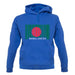 Bangladesh Barcode Style Flag unisex hoodie