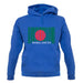 Bangladesh Barcode Style Flag unisex hoodie