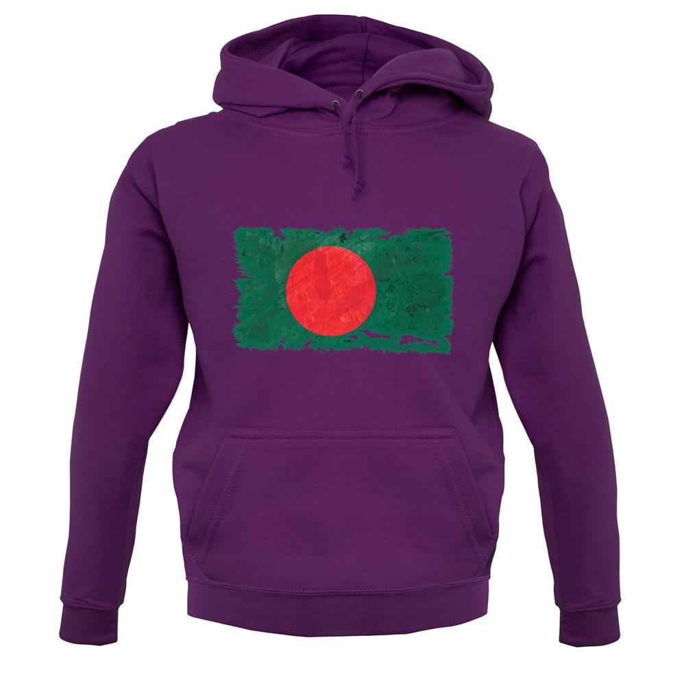 Bangladesh Grunge Style Flag unisex hoodie