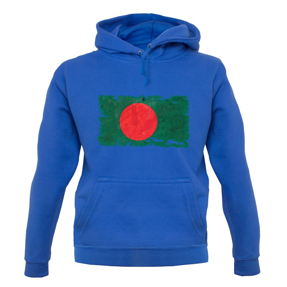 Bangladesh Grunge Style Flag unisex hoodie