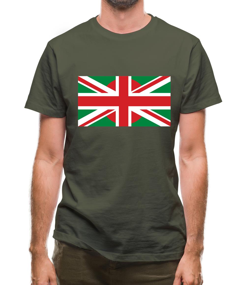 Bangladesh Union Jack Flag Mens T-Shirt