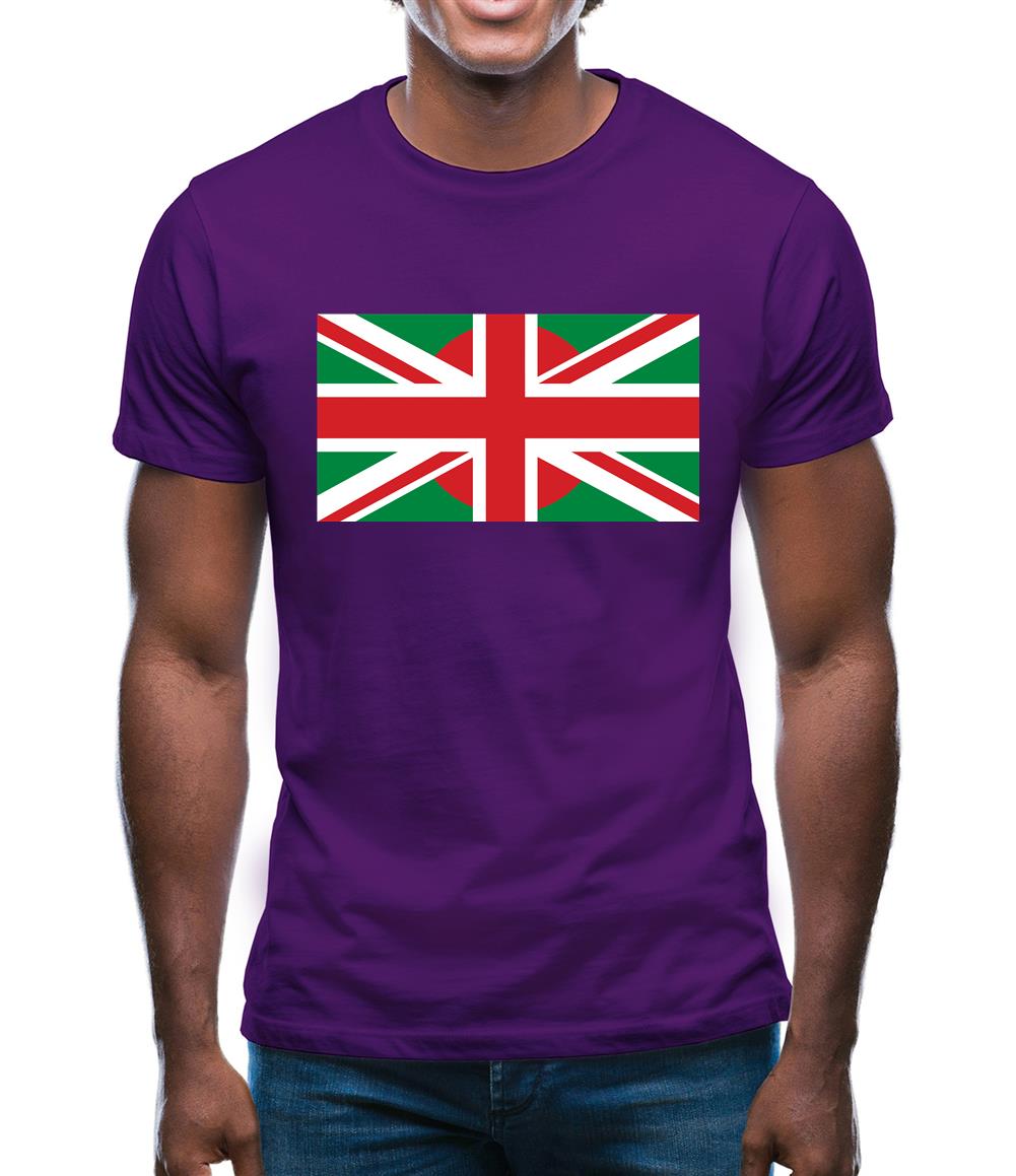 Bangladesh Union Jack Flag Mens T-Shirt