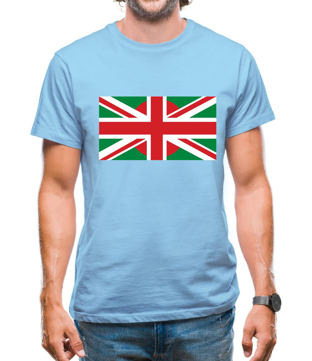 Bangladesh Union Jack Flag Mens T-Shirt