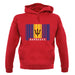 Barbados Barcode Style Flag unisex hoodie