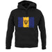 Barbados Grunge Style Flag unisex hoodie