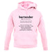 Bartender Definition unisex hoodie