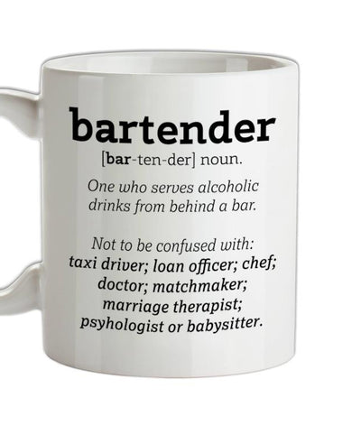 Bartender Definition Ceramic Mug