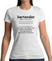 Bartender Definition Womens T-Shirt