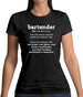 Bartender Definition Womens T-Shirt