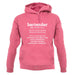 Bartender Definition unisex hoodie