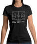 Basketball Court Diagram Womens T-Shirt