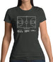 Basketball Court Diagram Womens T-Shirt