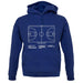 Basketball Court Diagram unisex hoodie