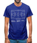 Basketball Court Diagram Mens T-Shirt