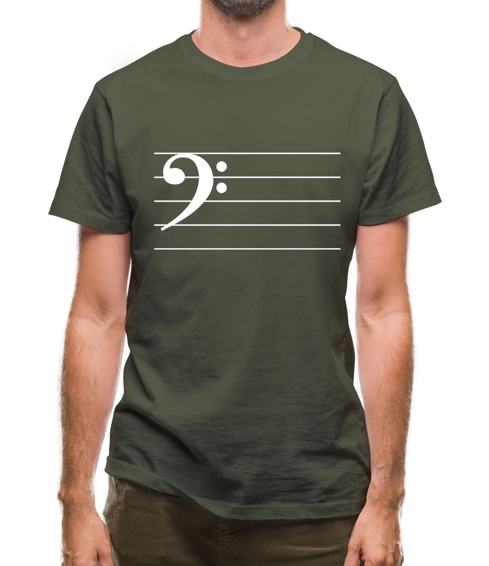 Bass Cleff Mens T-Shirt