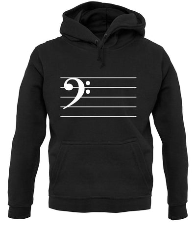 Bass Cleff unisex hoodie