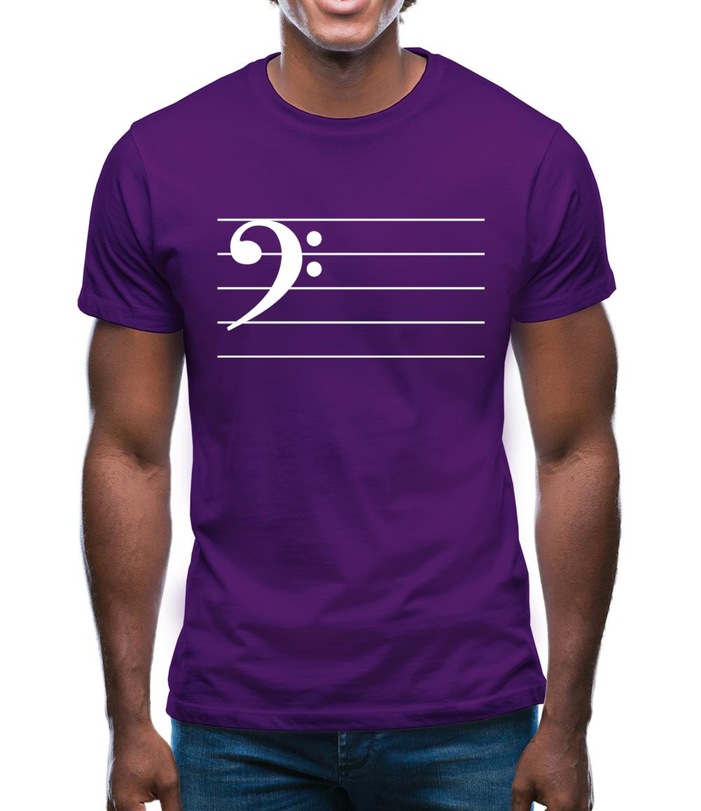 Bass Cleff Mens T-Shirt