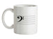 Bass Cleff Ceramic Mug