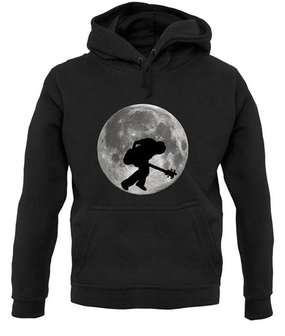 Bass Player Moon unisex hoodie