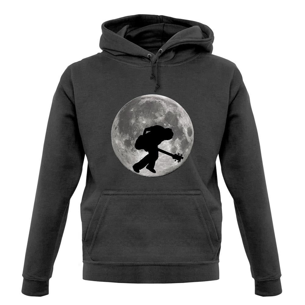 Bass Player Moon unisex hoodie